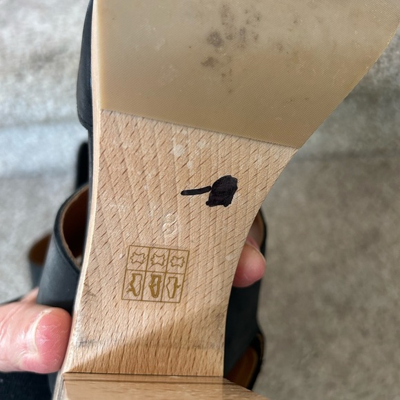 Cocolico Varick platform sandals. Leather and wood. Limited puzzle wood series - Picture 11 of 16